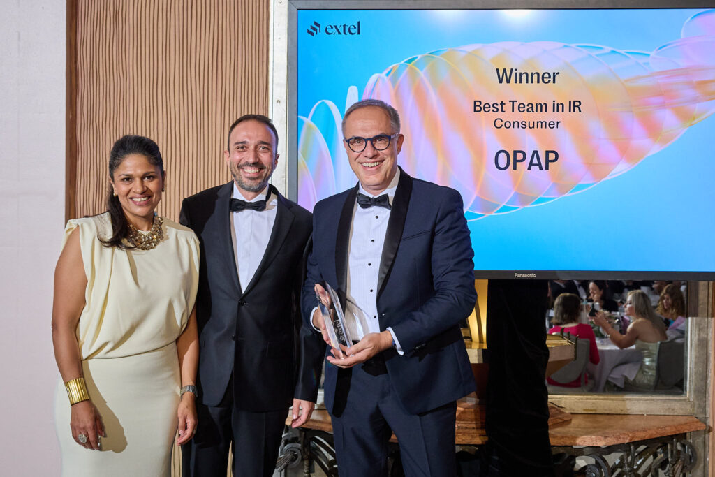 Κορυφαία διεθνής διάκριση για την Ομάδα Επενδυτικών Σχέσεων του ΟΠΑΠ